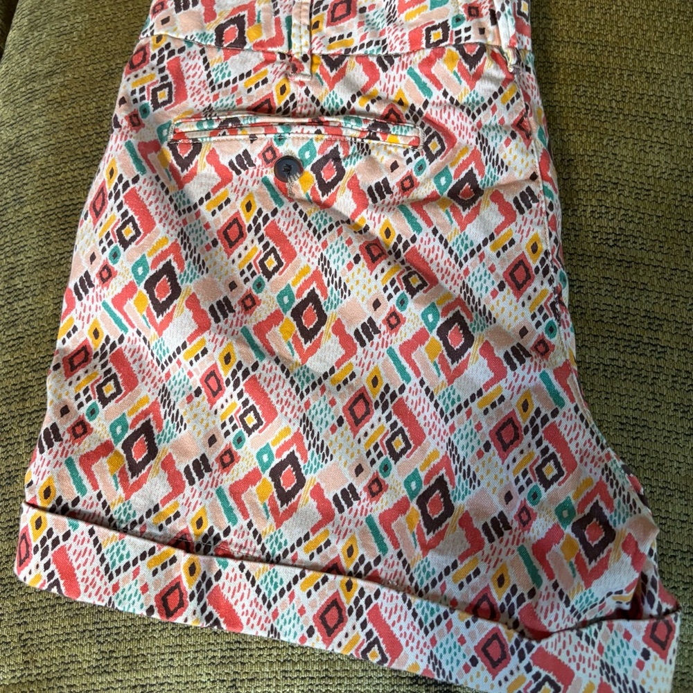 Colorful Geometric Patterned Pants - Picture 2 of 2
